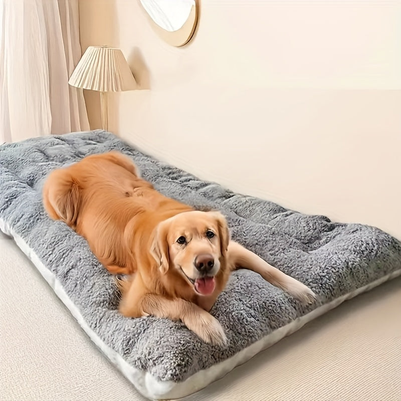 Christmas. A holiday gift for the dog. A warm dog bed in winter. Dog kennel. Dog cage mat. Dog cage mat. Comfortable and soft dog mattress. Dog mattress. Pet bed. Pet bed. Pet mat. Suitable for large dogs such as Golden Retrievers and German Shepherds - Image 2