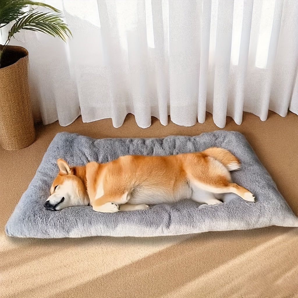 Christmas. A holiday gift for the dog. A warm dog bed in winter. Dog kennel. Dog cage mat. Dog cage mat. Comfortable and soft dog mattress. Dog mattress. Pet bed. Pet bed. Pet mat. Suitable for large dogs such as Golden Retrievers and German Shepherds - Image 5