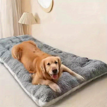 Christmas. A holiday gift for the dog. A warm dog bed in winter. Dog kennel. Dog cage mat. Dog cage mat. Comfortable and soft dog mattress. Dog mattress. Pet bed. Pet bed. Pet mat. Suitable for large dogs such as Golden Retrievers and German Shepherds - Image 6