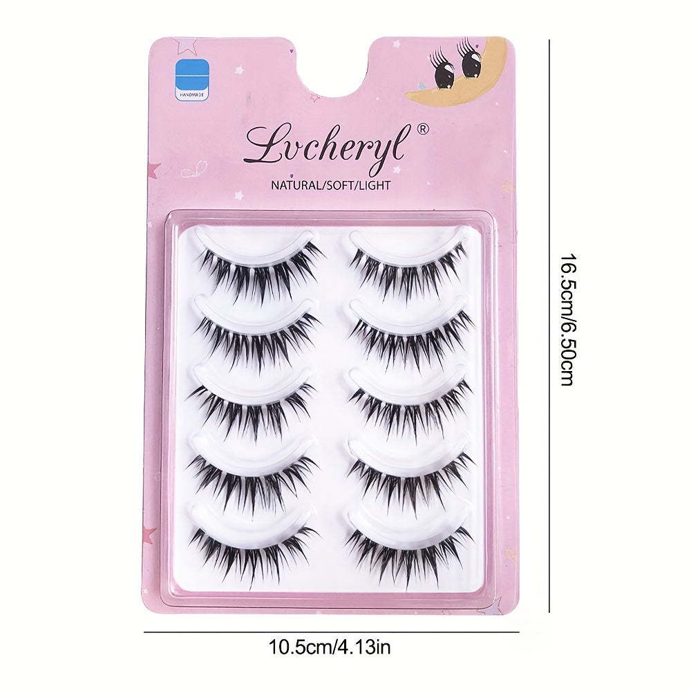 One-piece soft and comfortable false eyelashes natural simulation glue eyelashes reusable whole little devil - Image 6