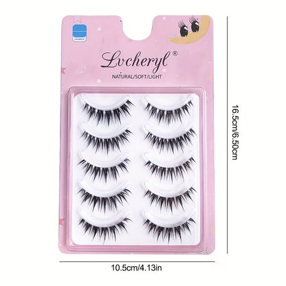 One-piece soft and comfortable false eyelashes natural simulation glue eyelashes reusable whole little devil - Image 6