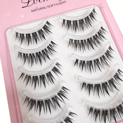 One-piece soft and comfortable false eyelashes natural simulation glue eyelashes reusable whole little devil - Image 8