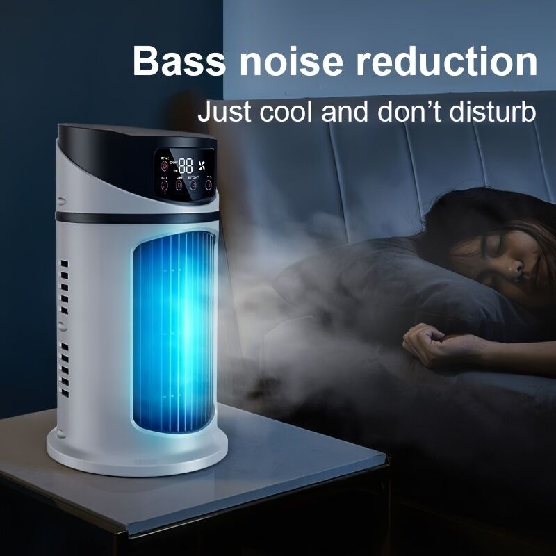 3-second cooling technology! 6-speed USB portable air conditioner humidifier - super silent 25 decibels, 6-hour timer for home / office / dormitory | instant cooling, holiday gift choice - Image 4