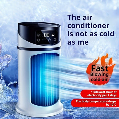 3-second cooling technology! 6-speed USB portable air conditioner humidifier - super silent 25 decibels, 6-hour timer for home / office / dormitory | instant cooling, holiday gift choice - Image 5