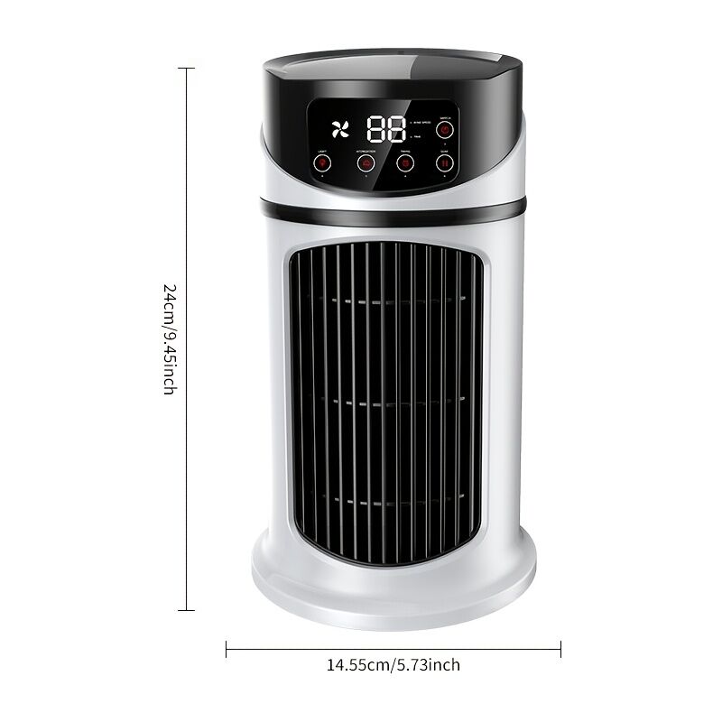 3-second cooling technology! 6-speed USB portable air conditioner humidifier - super silent 25 decibels, 6-hour timer for home / office / dormitory | instant cooling, holiday gift choice - Image 8