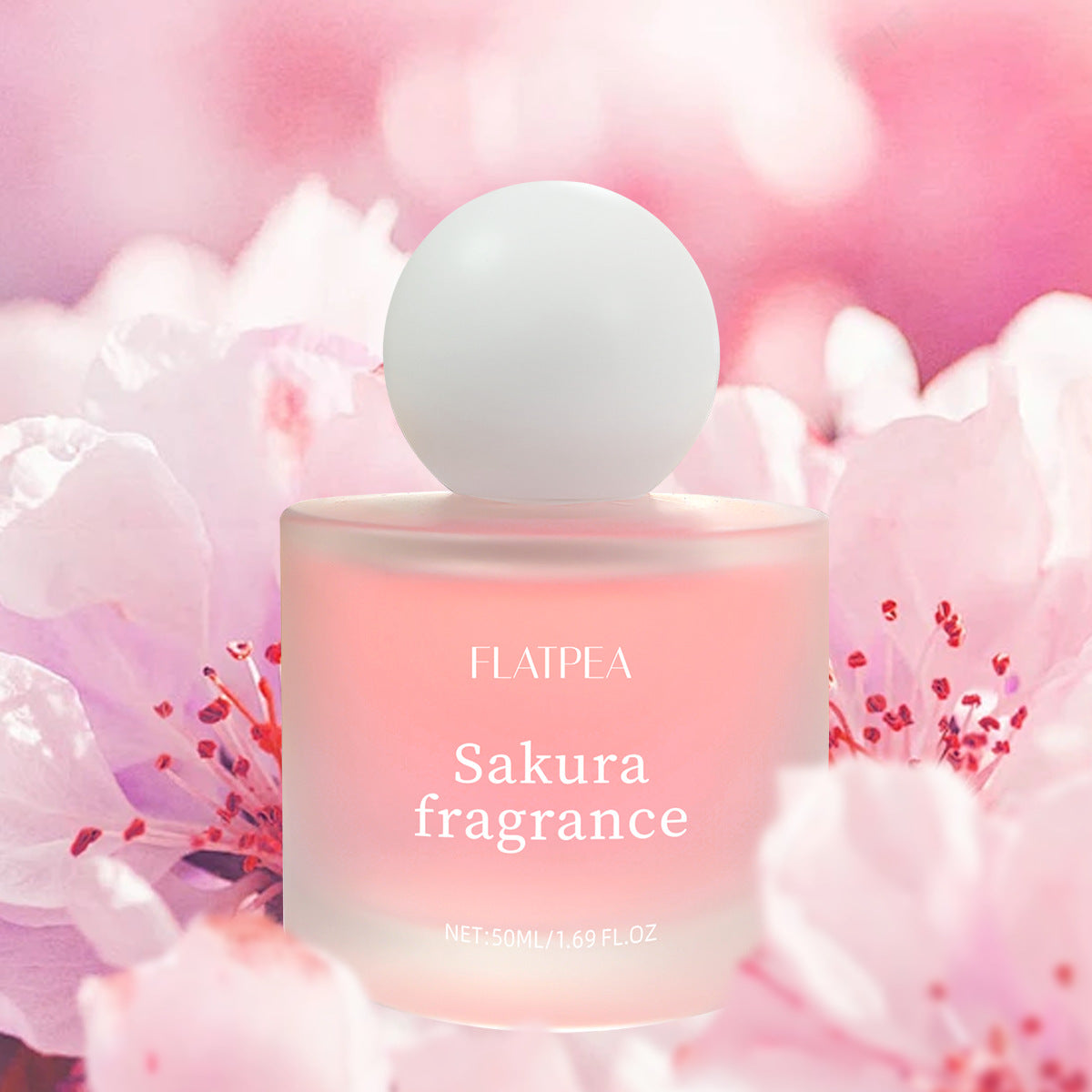 Hot-selling Cherry Blossom Women's Perfume Spray Natural Freshness Long-lasting Fragrance No Alcohol 50ml - Image 6