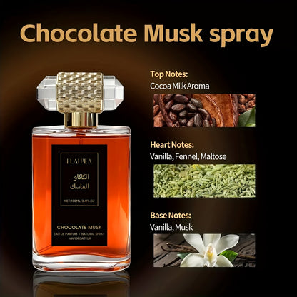 100ml women's perfume, chocolate, vanilla, musk, long-lasting sweet fragrance, women's fragrance spray, body/hair spray, alcohol-free, travel size, easy to carry, alcohol-free, suitable for daily/date/vacation/party, ideal gift for women/birthday gift/Chr - Image 8