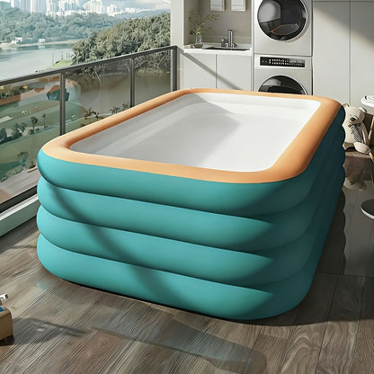 Large inflatable swimming pool, green swimming pool, suitable for home yard, outdoor pool, summer family gathering, must-have pool for playing water - Image 3