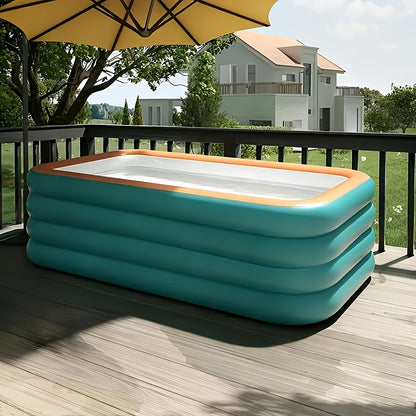 Large inflatable swimming pool, green swimming pool, suitable for home yard, outdoor pool, summer family gathering, must-have pool for playing water - Image 5