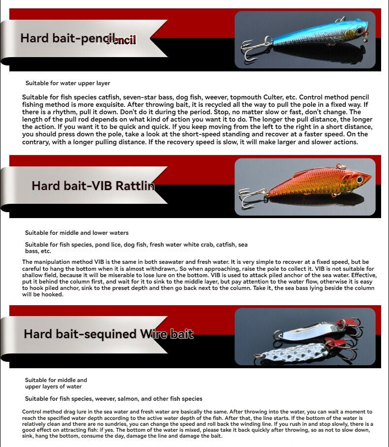 Lure, fake bait set universal complete set, artificial bait for bream, freshwater minnow, vib, peanut, shiny lure, soft bait, iron plate - Image 4