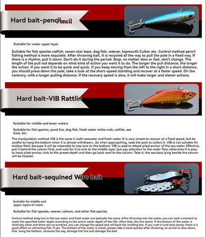 Lure, fake bait set universal complete set, artificial bait for bream, freshwater minnow, vib, peanut, shiny lure, soft bait, iron plate - Image 4