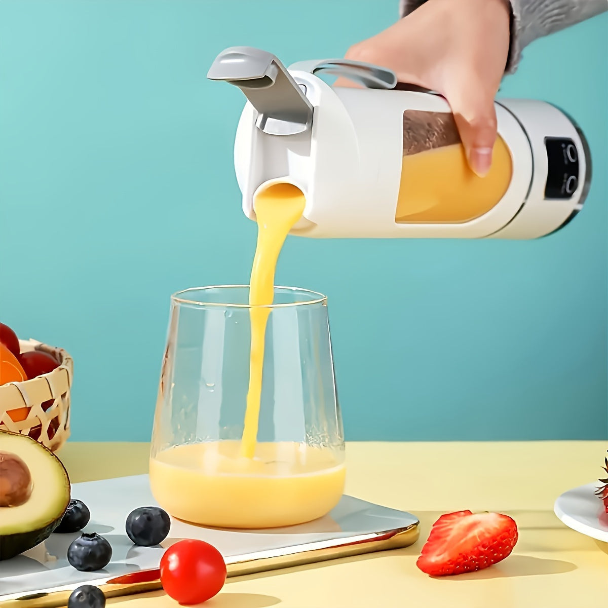 Portable Home Small USB Charging Mixer & Juicer - Easy to Clean, Suitable for Fruit Vegetable Drink, Smoothie Multifunctional Juicer Cup - Image 3