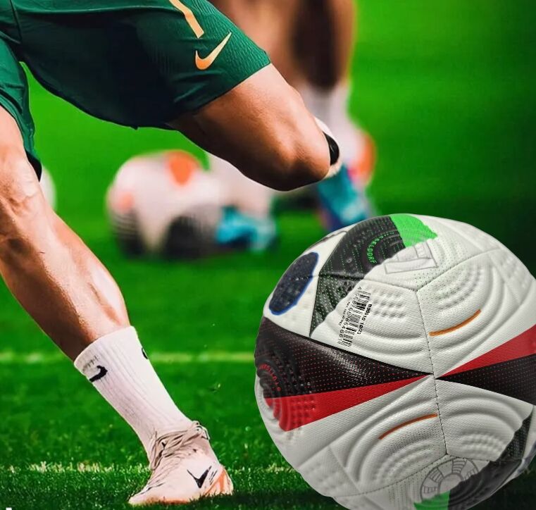 Euro Cup group stage football, special black and white pattern PU ultra-durable kicking soft new fashion event-specific football - Image 2