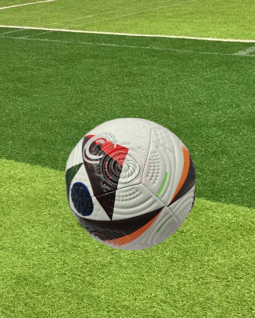 Euro Cup group stage football, special black and white pattern PU ultra-durable kicking soft new fashion event-specific football - Image 7