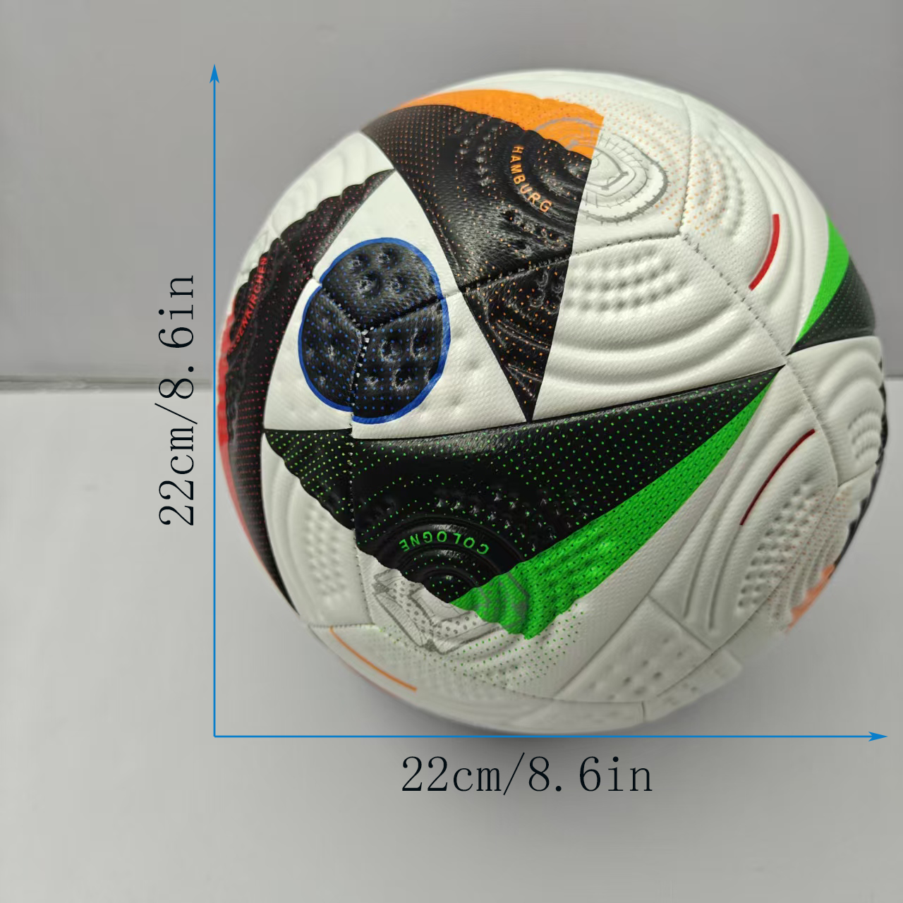 Euro Cup group stage football, special black and white pattern PU ultra-durable kicking soft new fashion event-specific football - Image 8