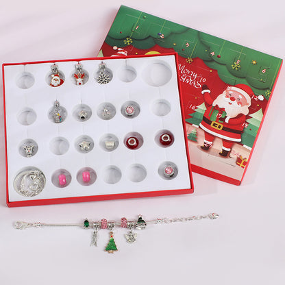 24-Day Christmas Advent Calendar DIY Bracelet Set, Festive Charm & Bead Kit for Aussie Xmas Gifting & Crafting - Image 3