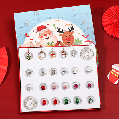 24-Day Christmas Advent Calendar DIY Bracelet Set, Festive Charm & Bead Kit for Aussie Xmas Gifting & Crafting - Image 2