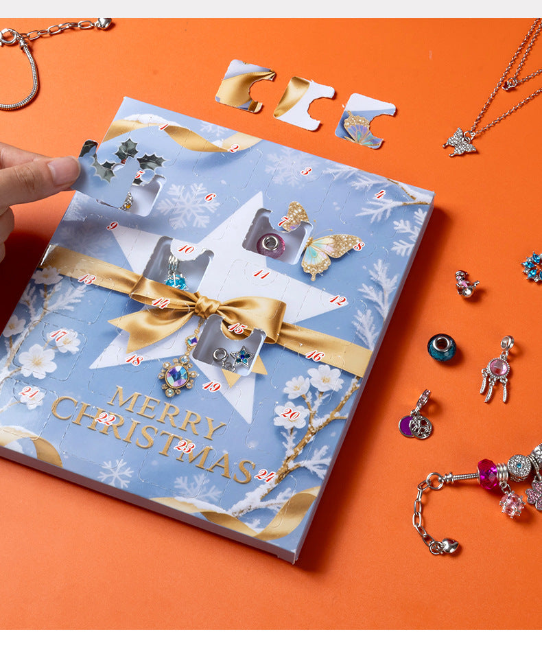 24-Day Christmas Advent Calendar DIY Bracelet Set, Festive Charm & Bead Kit for Aussie Xmas Gifting & Crafting - Image 3