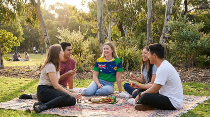 Australian Flag & Kangaroo Print Unisex O-Neck Short Sleeve T-Shirt Summer Breathable Cotton-Blend Streetwear Top（6XL）| Other styles Available in Store - Image 3