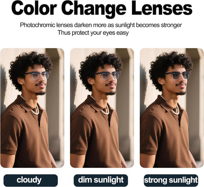 AI Smart Translation Glasses: 110+ Languages, Photochromic Lenses, Bluetooth – Ideal for Travel, Business & Daily Use（black） - Image 4