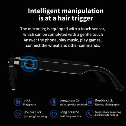 AI Smart Translation Glasses: 110+ Languages, Photochromic Lenses, Bluetooth – Ideal for Travel, Business & Daily Use（black） - Image 8