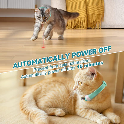 Automatic Laser Cat Collar Toy: Rechargeable Interactive Red Light Toy for Australian Indoor Cats & Kittens - Image 3
