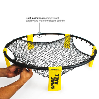 W3 Ball Original Roundnet Game Set, 4-Player Outdoor Volleyball with 3 Balls, Net & Bag for Lawn, Sand & Indoors - Image 3