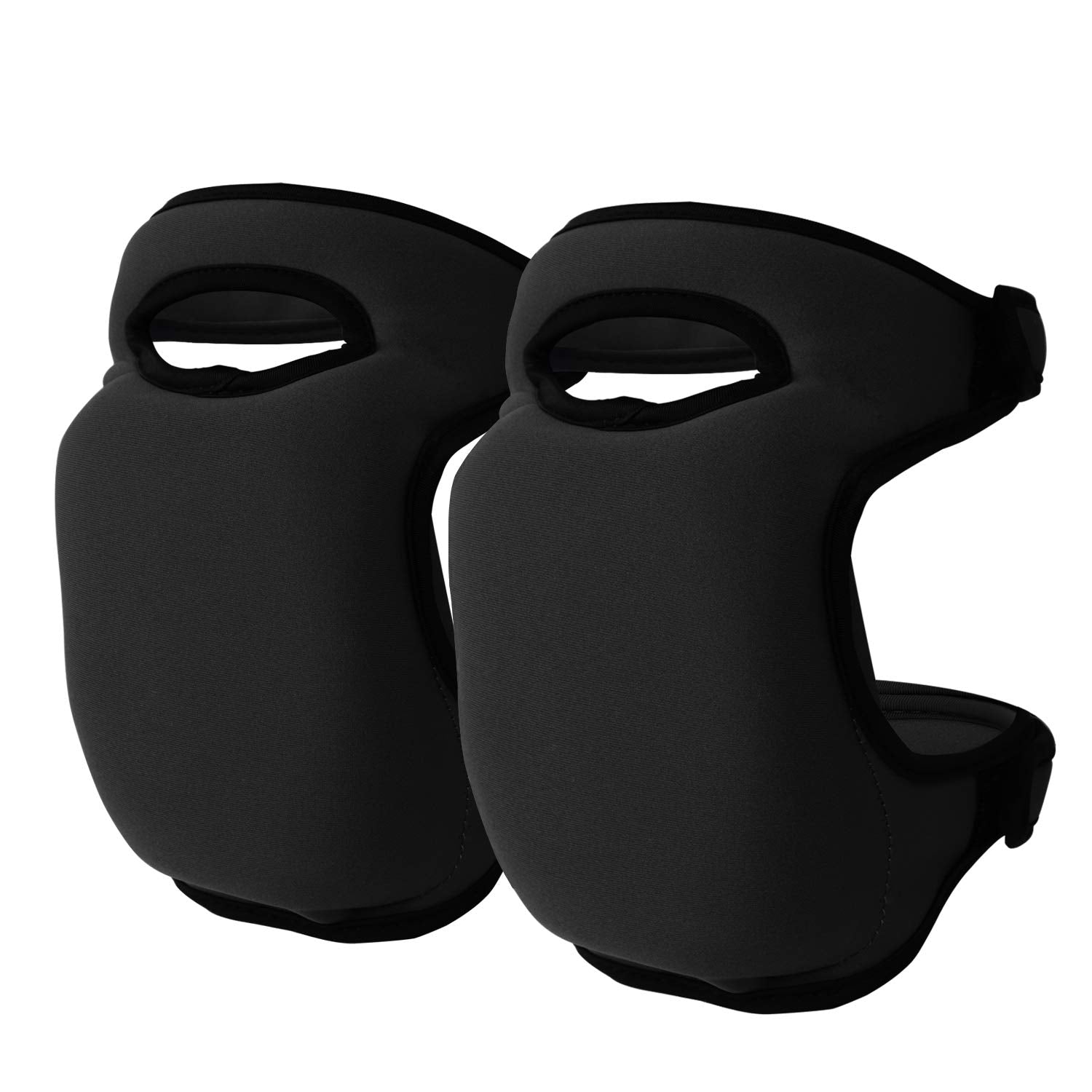 Black Gardening Knee Pads (2-Pack): Ultra-Thick Memory Foam, Adjustable Straps – Ideal for Gardening, Cleaning, Flooring & Work