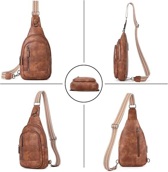 Brown Faux Leather Sling Bag: Unisex, Spacious, Reversible Crossbody for Aussies - Image 6