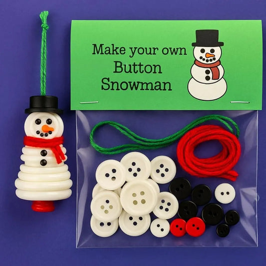 Christmas gift Christmas Button Ornament - Festive Santa Design Craft Kit （angel） - Image 3