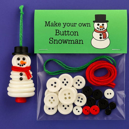 Christmas gift Christmas Button Ornament - Festive Santa Design Craft Kit （Red Christmas tree） - Image 3