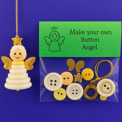 Christmas gift Christmas Button Ornament - Festive Santa Design Craft Kit （Red Christmas tree） - Image 4