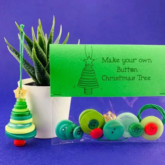 Christmas gift Christmas Button Ornament - Festive Santa Design Craft Kit （Snowman） - Image 5