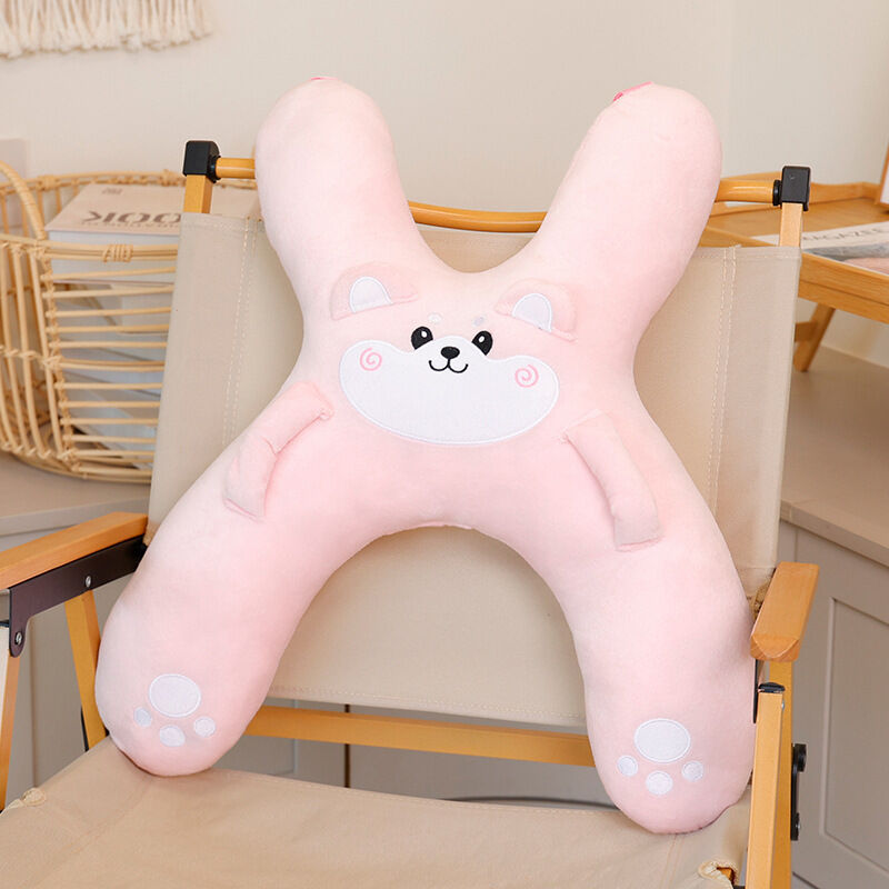 Christmas gift for kids-Kids Travel Pillow, Ergonomic Plush Support for Car Rides, Comfortable Sleep Companion for Children（black dog） - Image 6