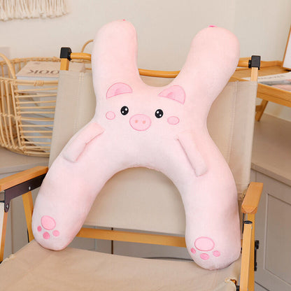 Christmas gift for kids-Kids Travel Pillow, Ergonomic Plush Support for Car Rides, Comfortable Sleep Companion for Children（green dinosaur） - Image 5
