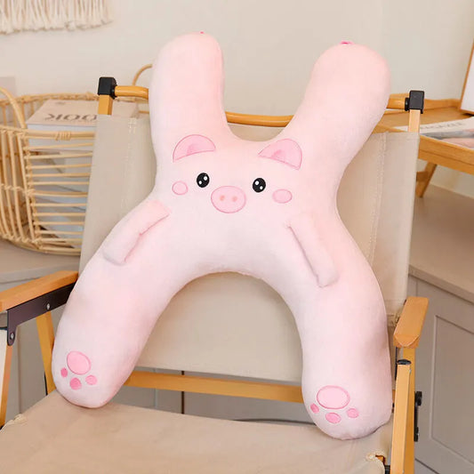 Christmas gift for kids-Kids Travel Pillow, Ergonomic Plush Support for Car Rides, Comfortable Sleep Companion for Children（green dinosaur） - Image 5
