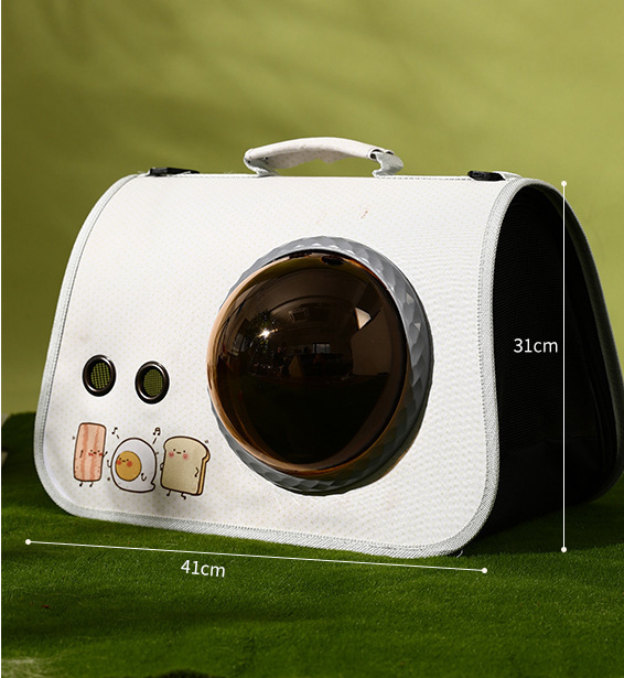 pet products Printed Space Capsule Cat Bag, Large Capacity Crossbody Dog Bag, Universal Pet Bag for All Seasons - Image 7
