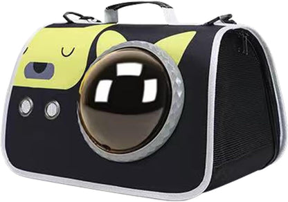 pet products Printed Space Capsule Cat Bag, Large Capacity Crossbody Dog Bag, Universal Pet Bag for All Seasons - Image 8