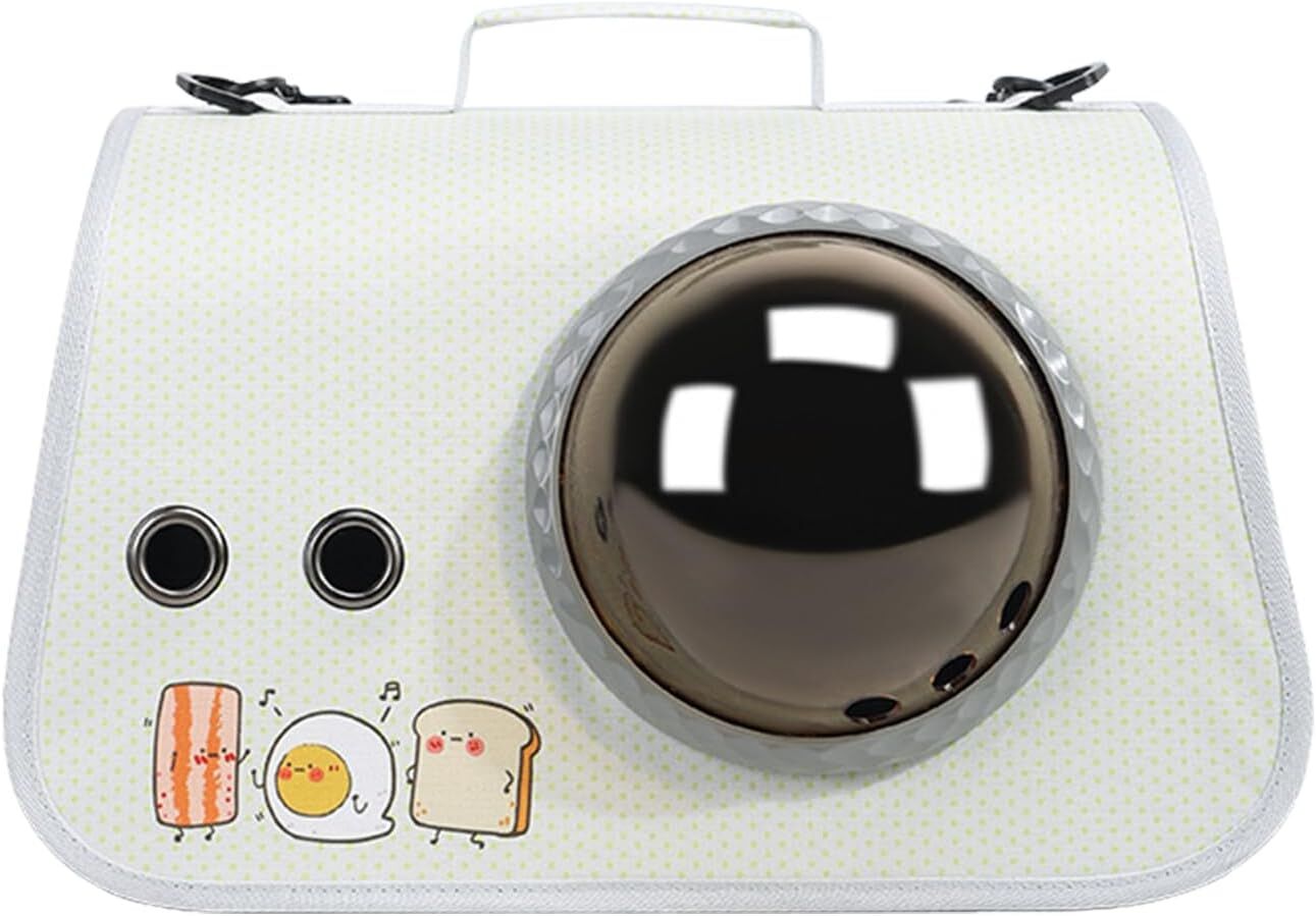 pet products Printed Space Capsule Cat Bag, Large Capacity Crossbody Dog Bag, Universal Pet Bag for All Seasons - Image 9