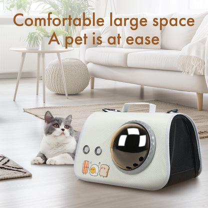 pet products Printed Space Capsule Cat Bag, Large Capacity Crossbody Dog Bag, Universal Pet Bag for All Seasons - Image 4