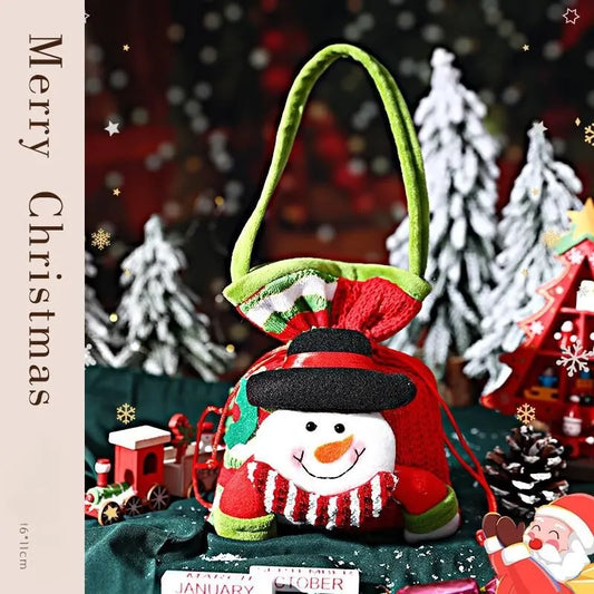 Christmas gift Festive Aussie Christmas Gift Bags: Cute Reindeer, Santa & Snowman Pouches for Xmas Treats & Gifting（moose）  - Image 7