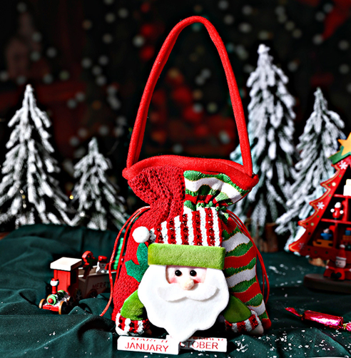 Christmas gift Festive Aussie Christmas Gift Bags: Cute Reindeer, Santa & Snowman Pouches for Xmas Treats & Gifting（Santa Claus）  - Image 2