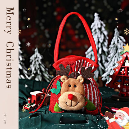 Christmas gift Festive Aussie Christmas Gift Bags: Cute Reindeer, Santa & Snowman Pouches for Xmas Treats & Gifting（Santa Claus）  - Image 7