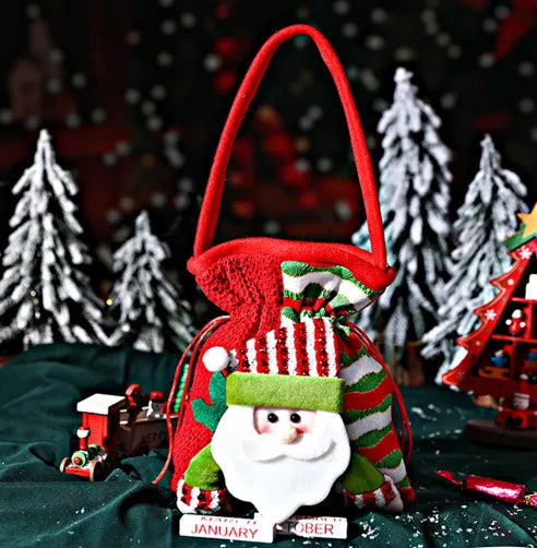 Christmas gift Festive Aussie Christmas Gift Bags: Cute Reindeer, Santa & Snowman Pouches for Xmas Treats & Gifting（Snowman）  - Image 5