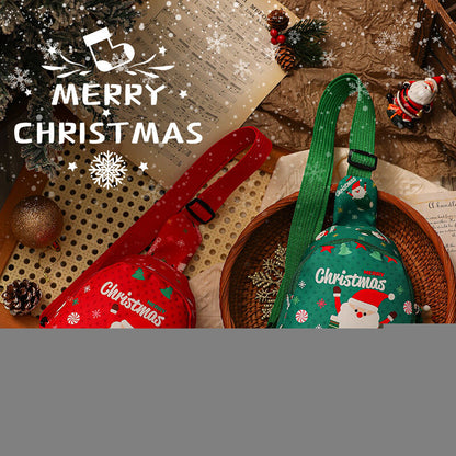 Christmas gifts Aussie Christmas Sling Bag -Santa-Themed, Adjustable & Compact for Festive Gifting & Styling(green) - Image 3