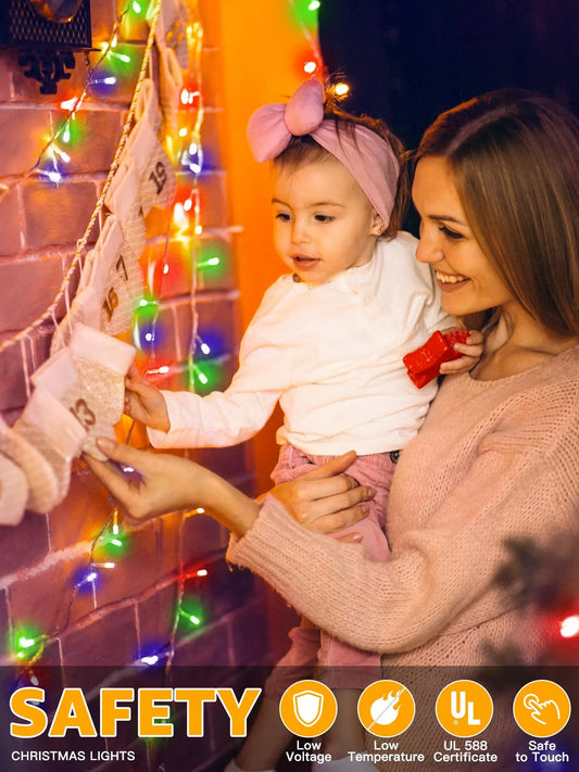 900 LED Colorful USB Fairy String Lights with Remote, 30m Green Wire, IP44 Waterproof 8-Mode Timer for Christmas Bedroom Wreath Decor - Image 6