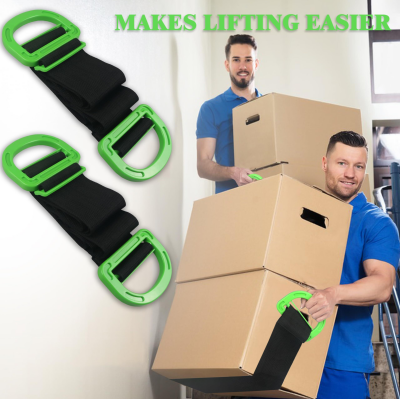 Adjustable Moving Straps with Handles – 2-Pack Heavy-Duty Furniture Lifting Belt for Boxes, Mattresses & Appliances (Up to 600 lbs) - Image 4