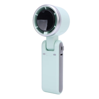 Portable Turbo Handheld Fan with Digital Display – 5-Speed Rechargeable Mini Fan, 3600mAh Battery, Foldable & Neck Strap Design for Outdoor Travel and Daily Use(Green) - Image 7