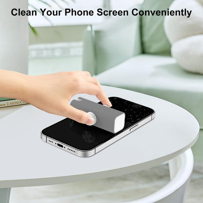 All-in-One Portable Glasses Cleaning Kit with Spray, Brush & Microfiber Cloth – Compact Lens Cleaner for Eyeglasses, Phone Screens, and More (White) - Image 7