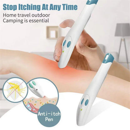 Portable Anti-Itch Pen for Bug Bites – Electronic Relief Device for Mosquito, Bee, Spider & Ant Stings, Chemical-Free Pain Relief, Instant Soothing (White) - Image 6